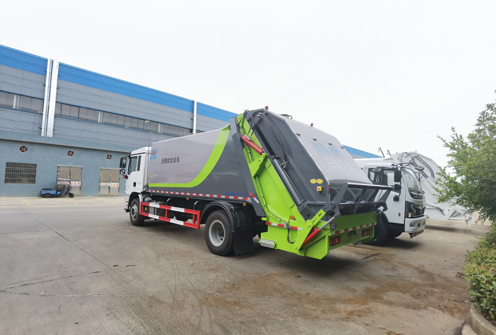 新款陜汽德龍L3000 14方壓縮式垃圾車圖片5